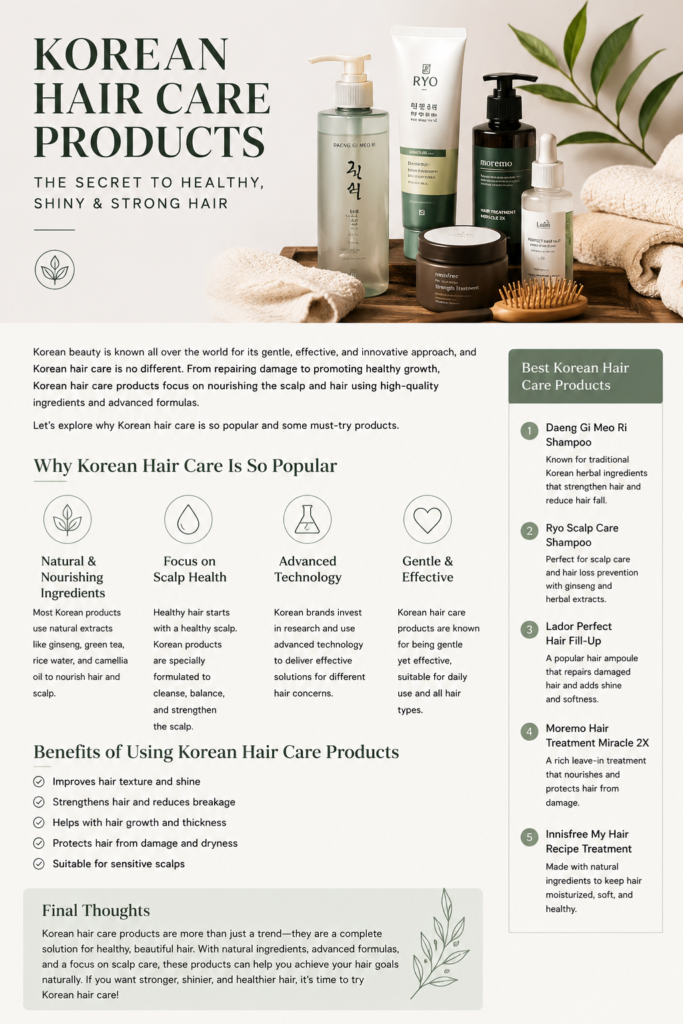 Korean Hair Care Products: