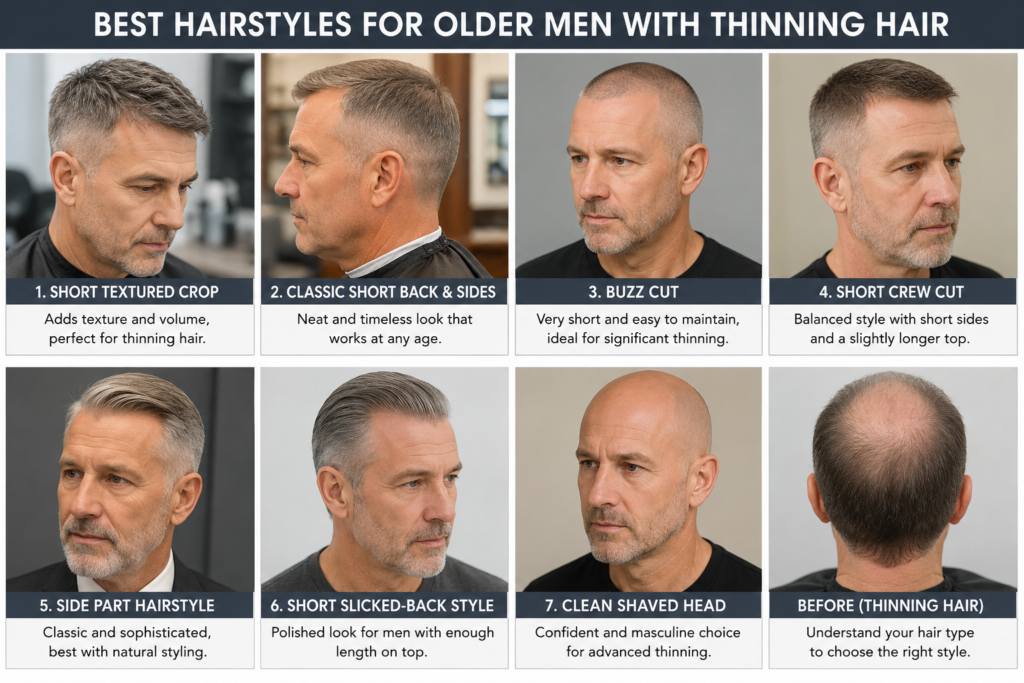 Older Men with Thinning Hair