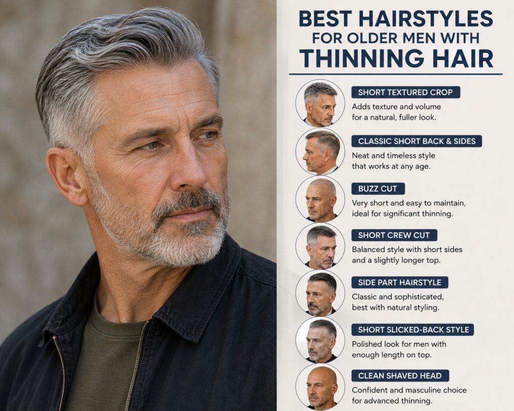 Older Men with Thinning Hair