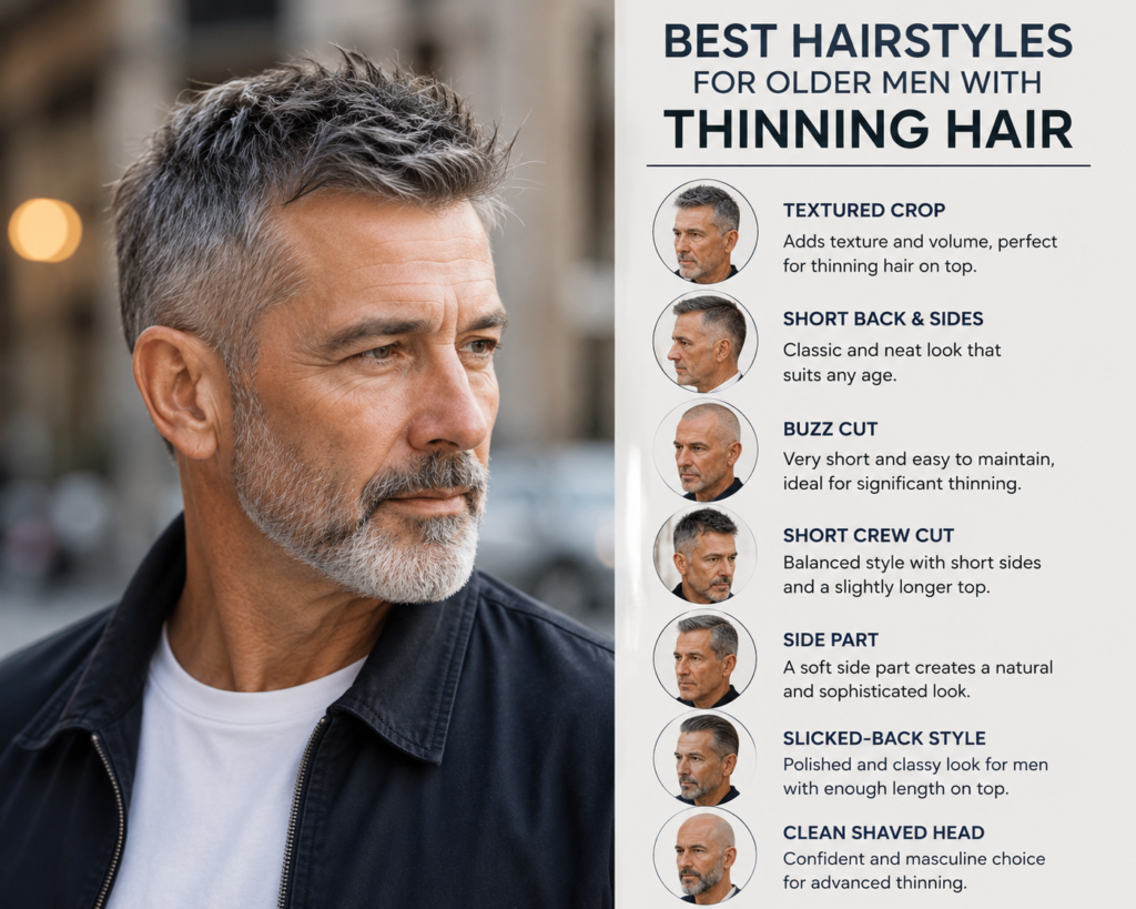 Older Men with Thinning Hair