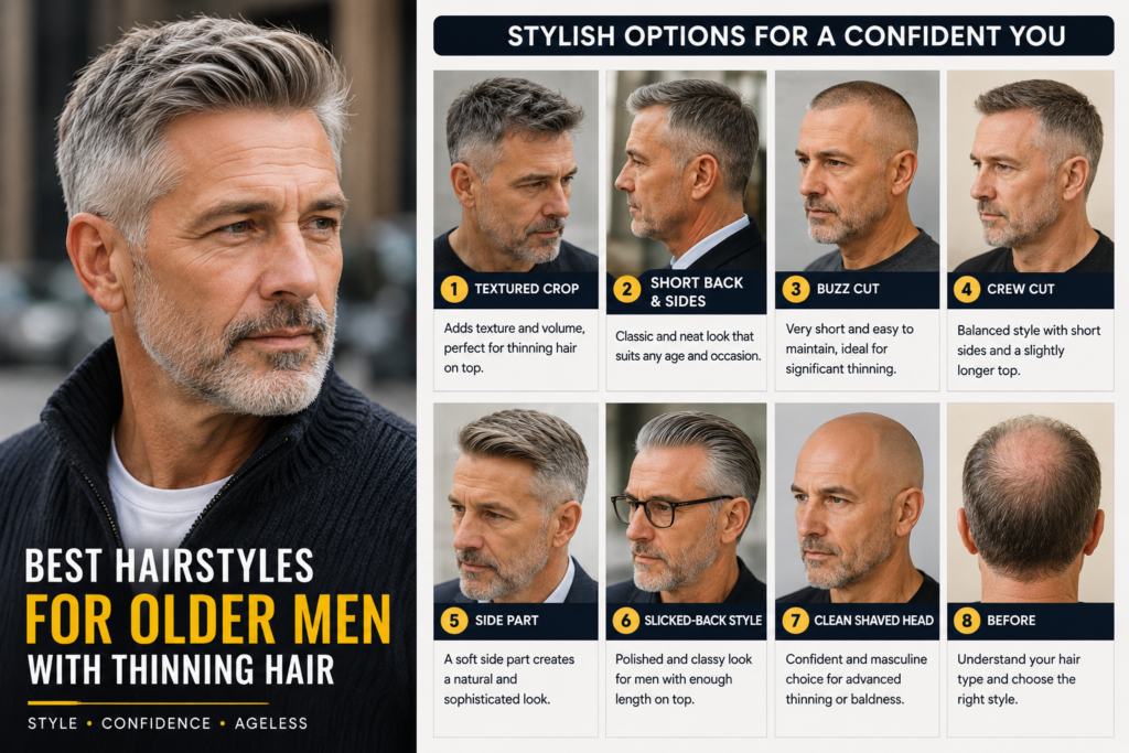 Older Men with Thinning Hair